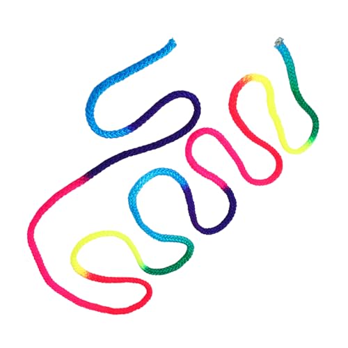 AYNEFY Gymnastics Rope, Rhythmic Gymnastics Olor Competition Arts Rope Rythmic Rainbow Gymnast Rope Solid Gymnastics Rhythmic Rope Skipping Rope Kids For Arts Rope Exercise Fitness Training Rope - Image 4