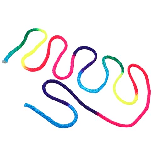 AYNEFY Gymnastics Rope, Rhythmic Gymnastics Olor Competition Arts Rope Rythmic Rainbow Gymnast Rope Solid Gymnastics Rhythmic Rope Skipping Rope Kids For Arts Rope Exercise Fitness Training Rope - Image 2