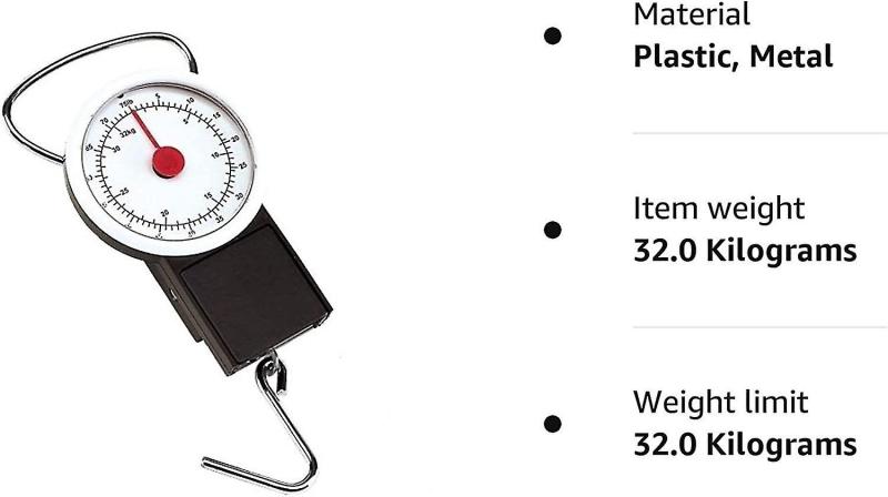 Luggage Scales: Highly Accurate Dual Scale With Durable Metal And Plastic Handle - Weighs Up To 32kg Or 70lbs Travel Accessories For Frequent Travelers - Image 2