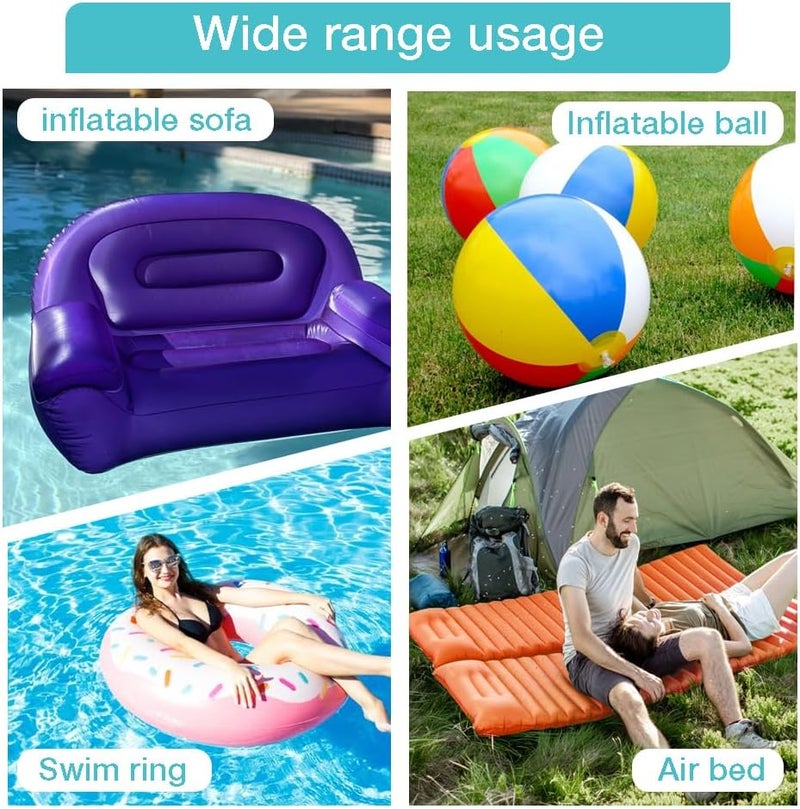 Inscool Electric Air Pump,Portable Quick-Fill Air Pump, Air Mattress Pump with 3 Nozzles for Inflatable Boat, Air Mattress Beds,Swimming Ring.Compatible with Home and car Adapter by (110V AC/12V DC) - Image 5