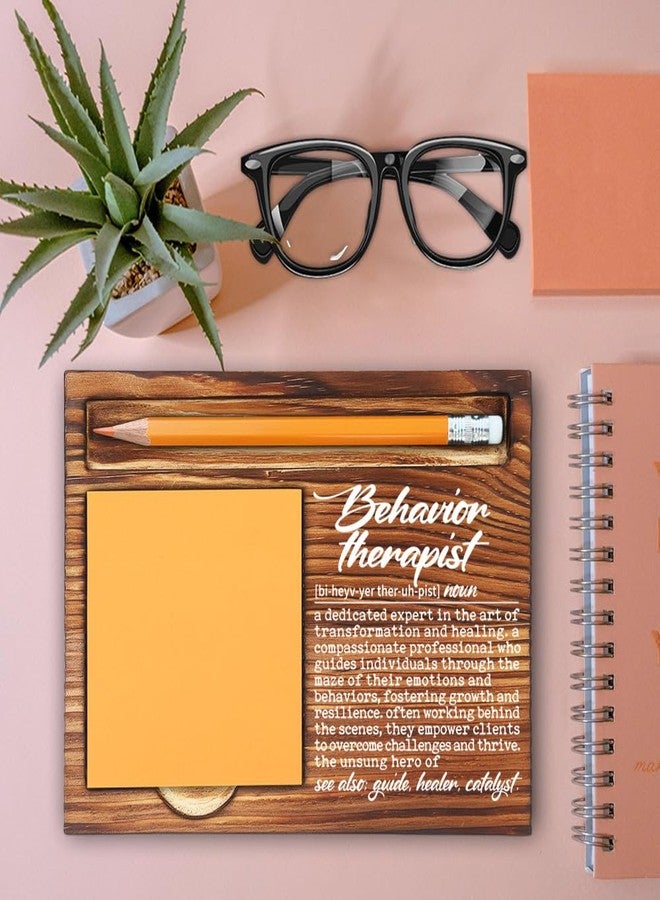 MFOMFO Behavior Therapist Gift for Women Men, Inspirational Thank You Gifts for ABA Therapists RBTs BCBA, Behavioral Health Professionals, Therapy Appreciation Decor Self-Stick Note Pad Holders-LBB69 - Image 2