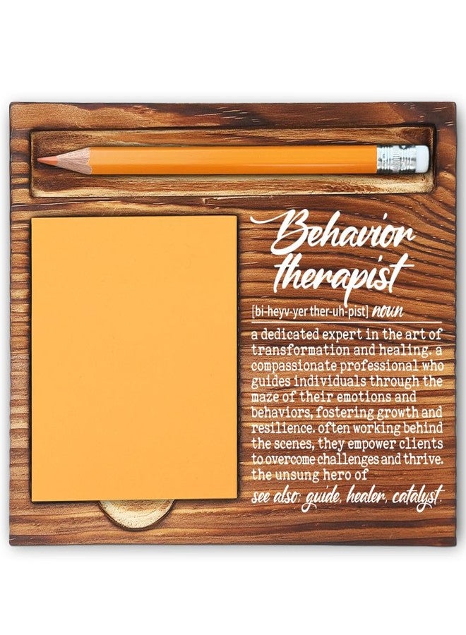 MFOMFO Behavior Therapist Gift for Women Men, Inspirational Thank You Gifts for ABA Therapists RBTs BCBA, Behavioral Health Professionals, Therapy Appreciation Decor Self-Stick Note Pad Holders-LBB69 - Image 1
