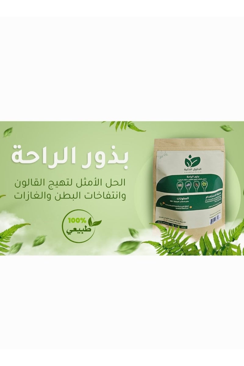 سمارت سولوشنز بذور الراحه من الحلول الذكيه بشكل أساسي في دعم صحة الجهاز الهضمي وتخفيف مشاكل القولون، خاصة القولون العصبي - Image 2