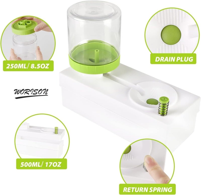 Worison Multifunctional Paint Brush Cleaner with Fresh Water Cycle Brush Risner Cleaner and Drain - Image 5