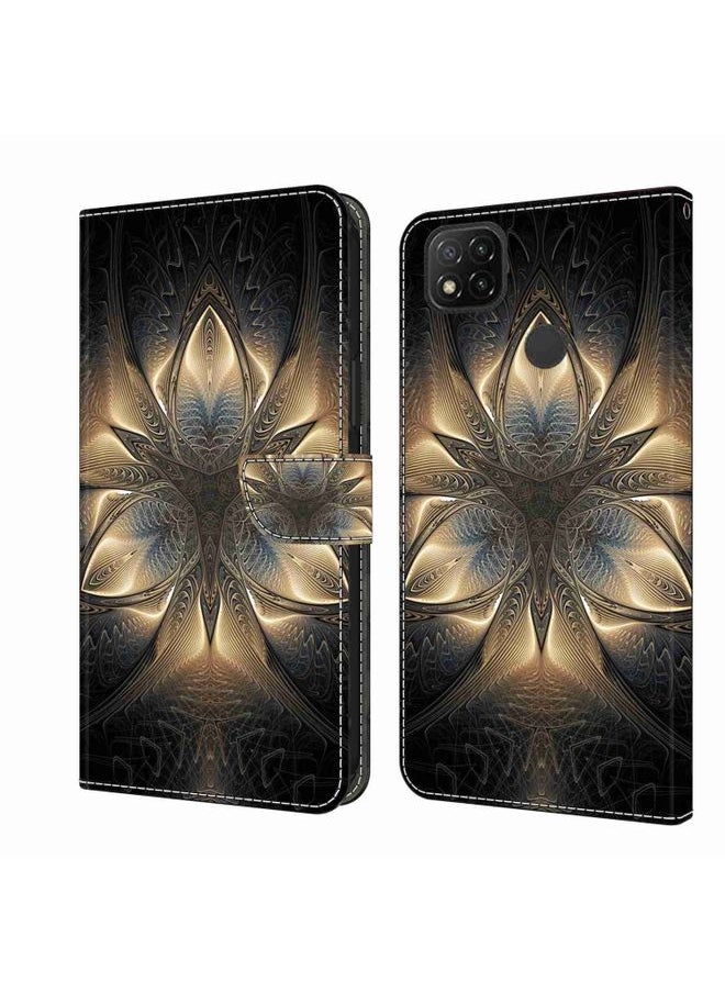 HuHa Case Cover For Xiaomi Redmi 9C Crystal 3D Shockproof Protective Leather Phone Case Luminous Building 