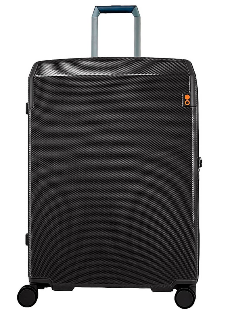 Echolac Logic 73 Cm 4 Double Wheeled Hardcase Expandable Luggage Trolley - Black - Image 1