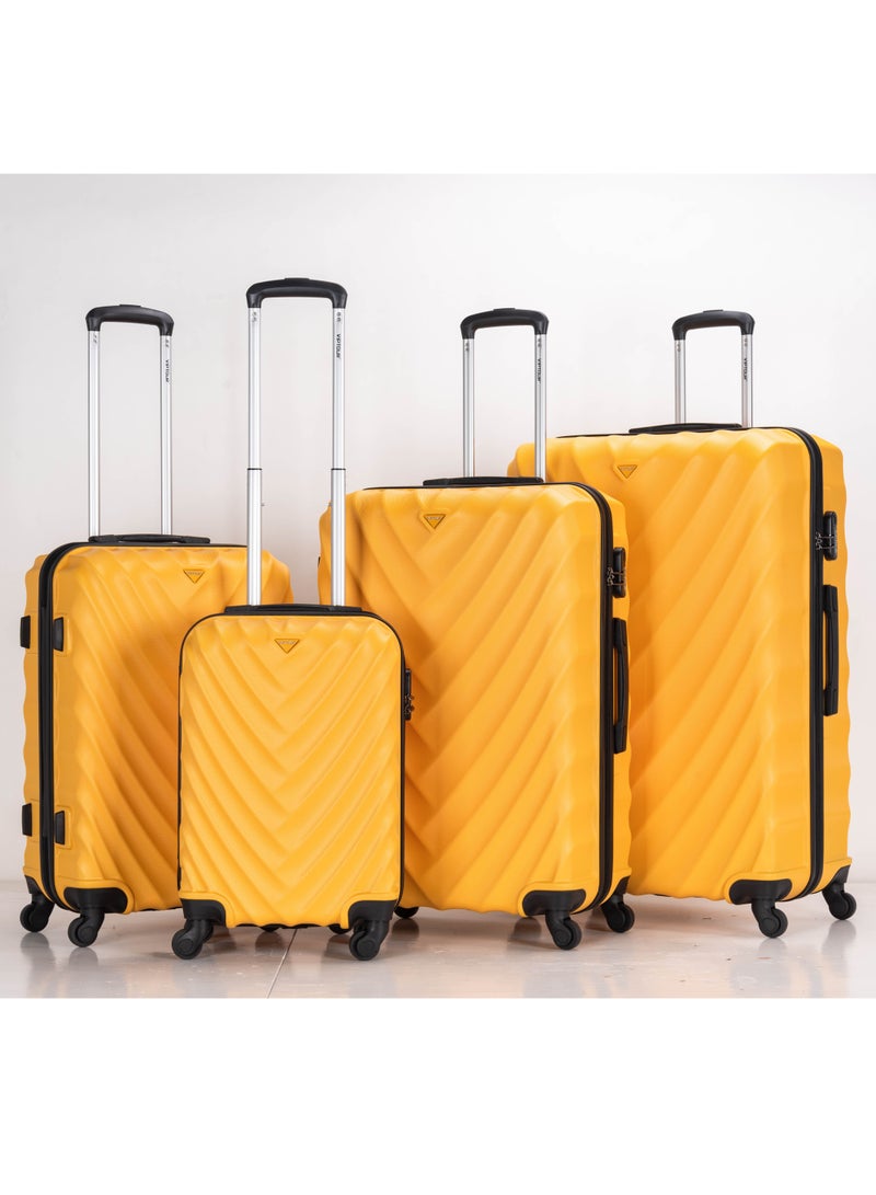 فيبتور مجموعة من 4 حقائب سفر بعجلات ABS مع قفل رقم 20،24،28،32 بوصة - Image 1