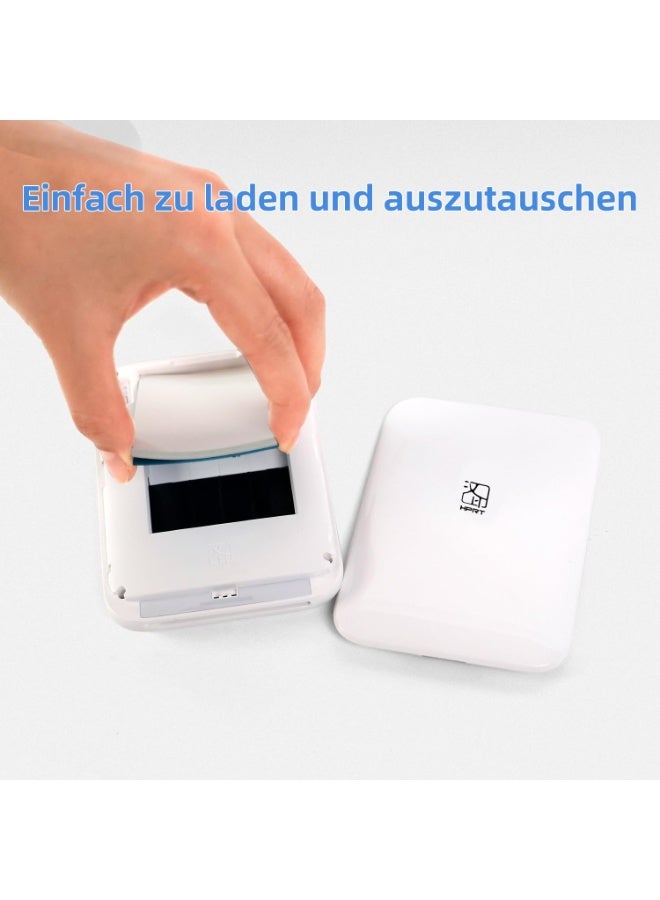 HPRT 2x3 Zink Photo Paper, Compatible with MT53 Z1, 20 Sheets Pocket Printer Paper, Sticky-Backed Instant Photo Paper, Waterproof Zero Ink Sheets for DIY Journals (White) - Image 3