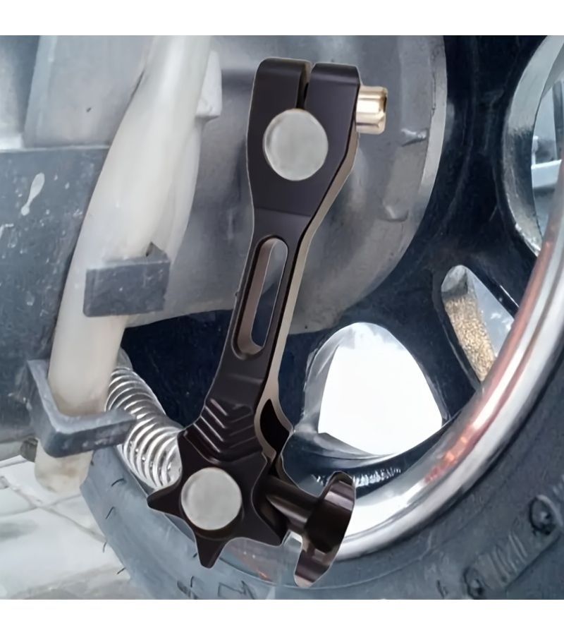 Motorcycle Brake Arm Lever Universal Rear Foot Brake Pedal CNC Aluminum Alloy Blue - Image 2