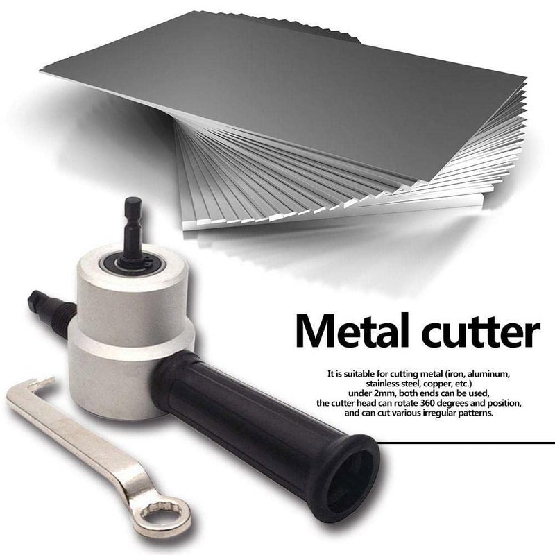 NityaEcommerce nitya Double Head Sheet Metal Nibbler Cutter Holder Tool Power Drill Attachment  - Image 5