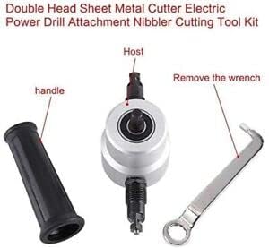 NityaEcommerce nitya Double Head Sheet Metal Nibbler Cutter Holder Tool Power Drill Attachment  - Image 4