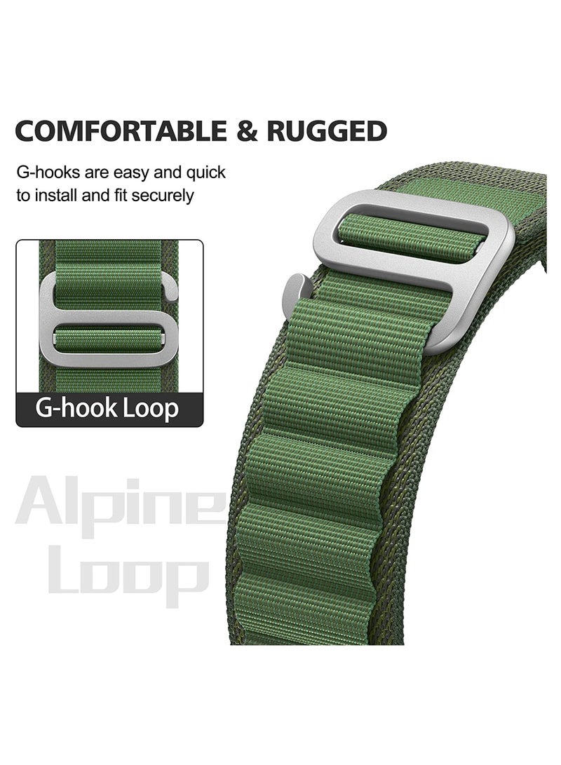 Alpine Loop Band for Apple Watch Ultra 1/2/3 49mm 46mm 45mm 44mm 42mm, Nylon Woven Sport Strap Compatible with iwatch Series 11 10 9 8 7 6 5 4 3 2 1 SE - Image 2