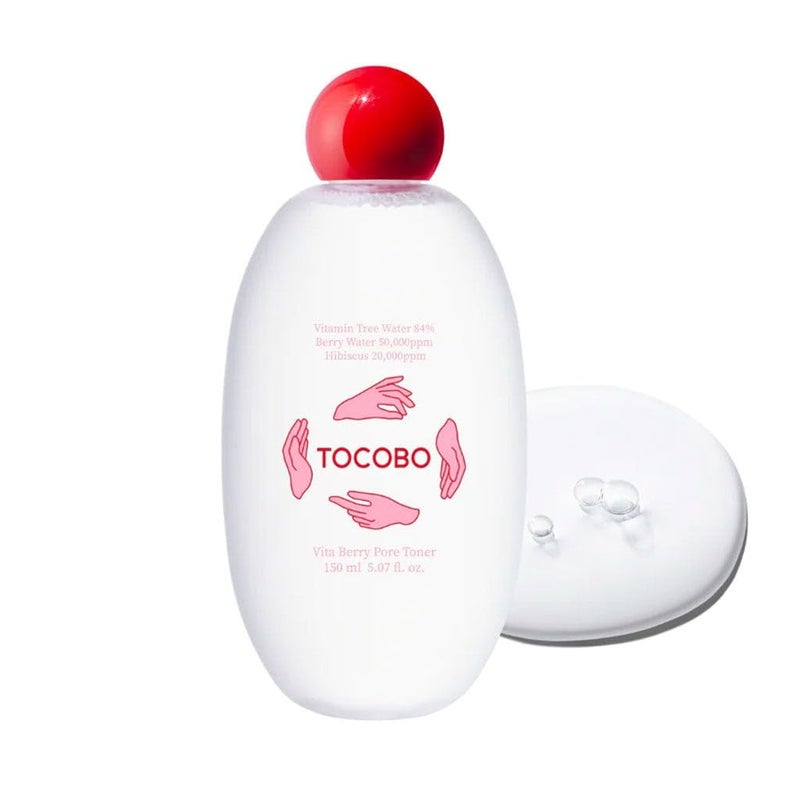 TOCOBO Vita Berry Pore Toner 5.07 fl.oz / 150ml, | Vitamin facial toner, Pore Tightening Toner, for Oily & Combination Skin | Vegan, Alcohol free, Korean Skincare