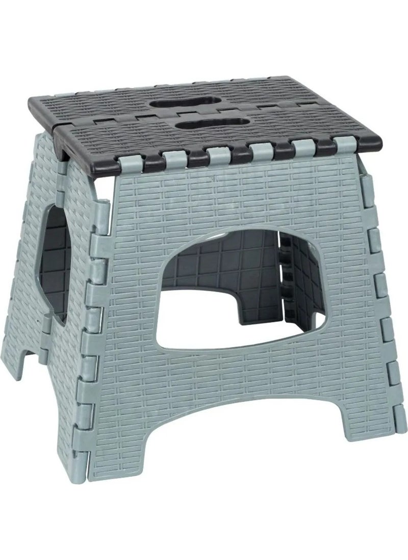 Lees home Gray Portable Folding Stool Small Size Chair 