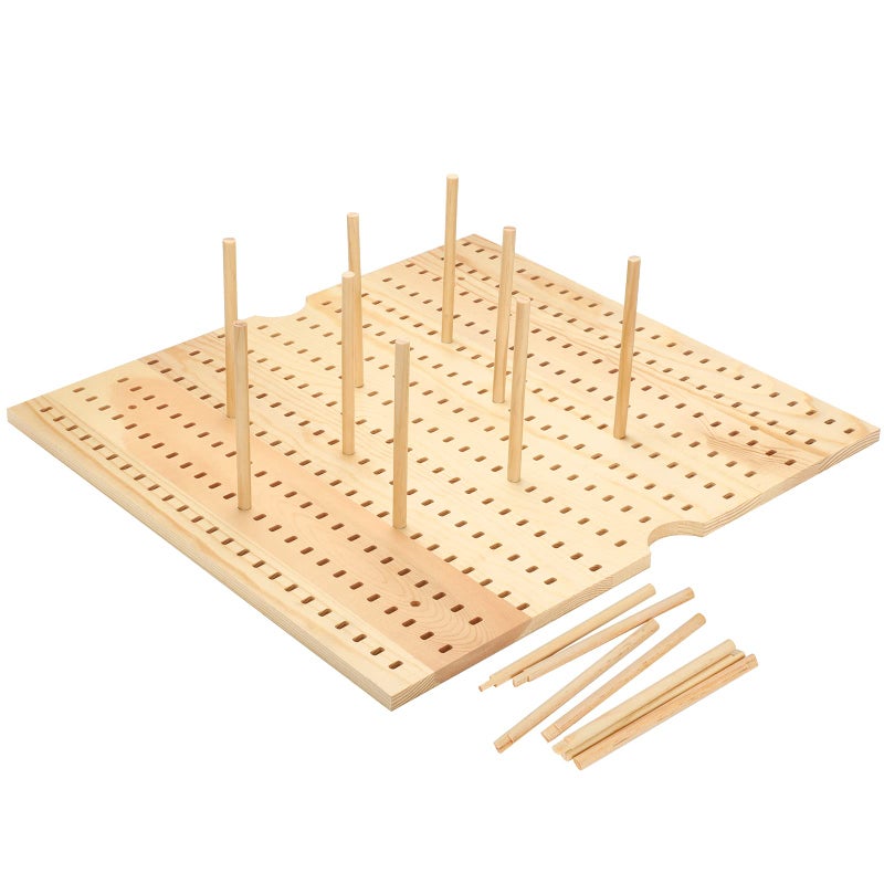 منظم أدراج خشبي من يوكير بنظام لوح دبابيس خشبي قابل للتعديل للرفوف والأدراج لمستوعبات الطعام وأدوات الطهي 2 مجموعة