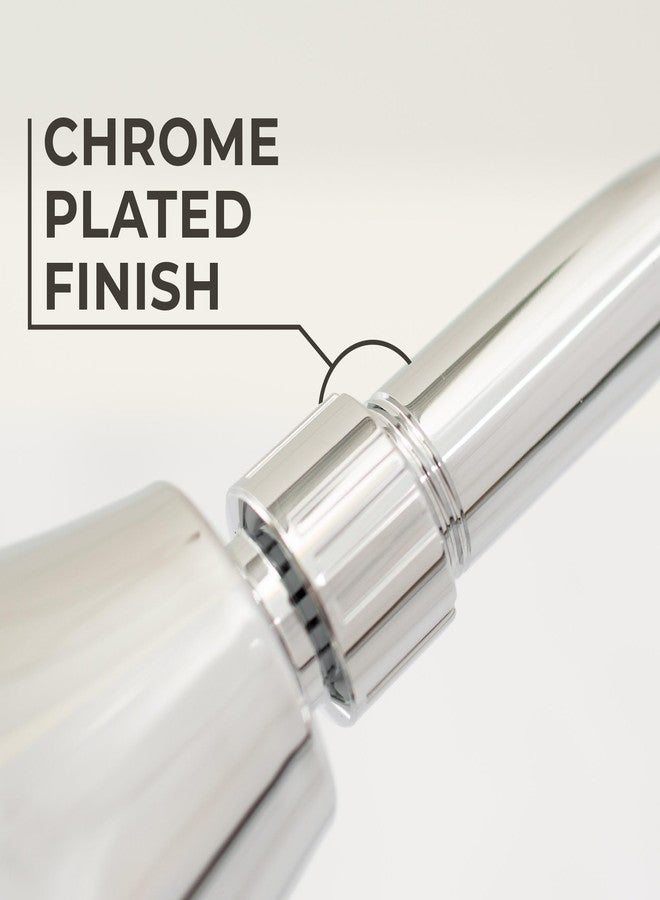 JS Jackson Supplies Shower Head Extension Arm with Flange,10.5 Inch High-Rise Curved S Shaped Design, Stainless Steel, Standard 1/2" Connection, Chrome Finish - Image 4
