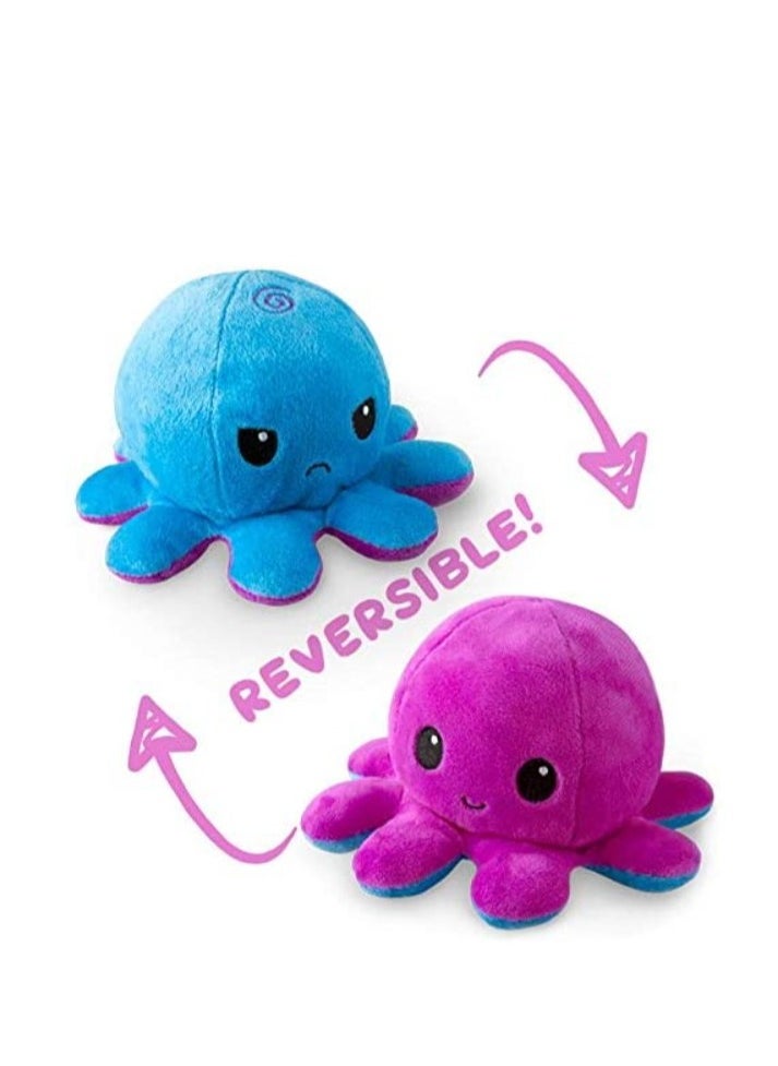 Grab Mantra - Reversible Octopus Plush Set Of 5 Cute Stuffed Toys With Different Colors Show Your Mood Without Saying A Word Best Gift For All Ages - Image 1