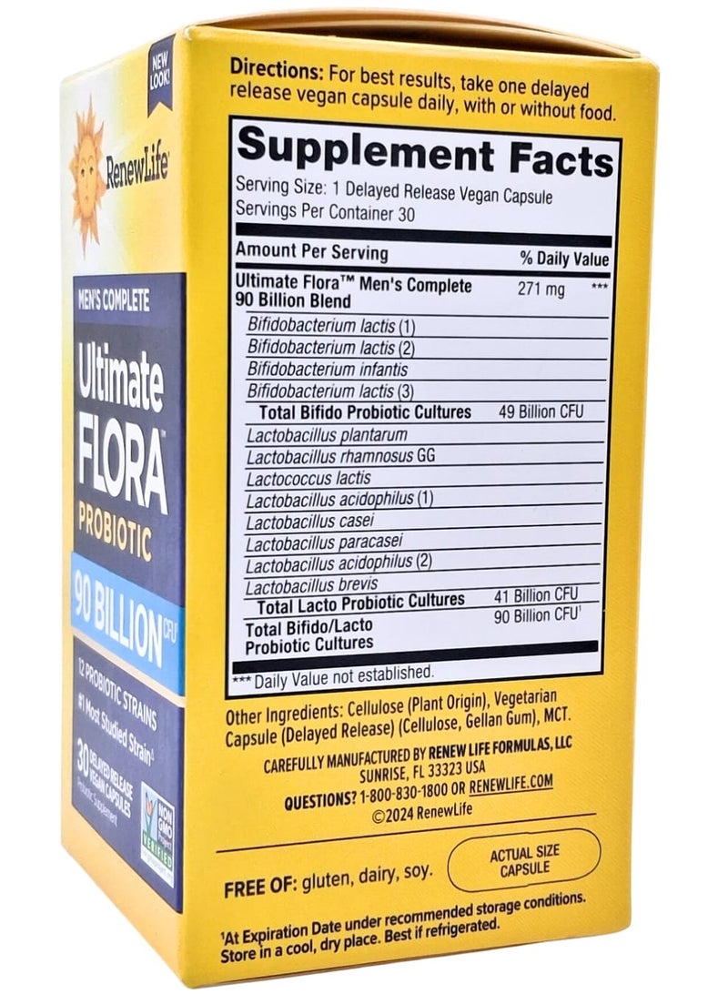 Renew Life Adult Ultimate Flora Men's Care Probiotic Supplement, 136 g - Image 2