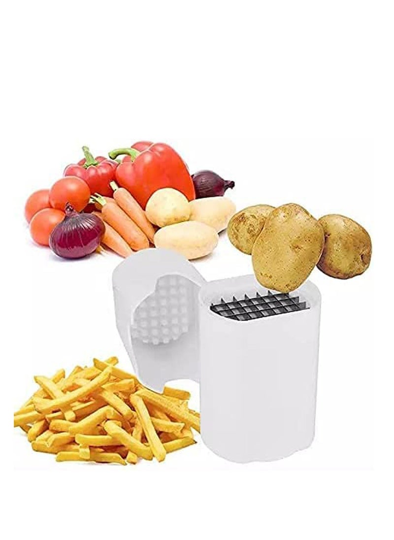 Y&D French Fry Cutter, Deep Fryer Air Potato Fries Cutter Natural Cut Veggie Dicer Chopper Veg  - Image 2