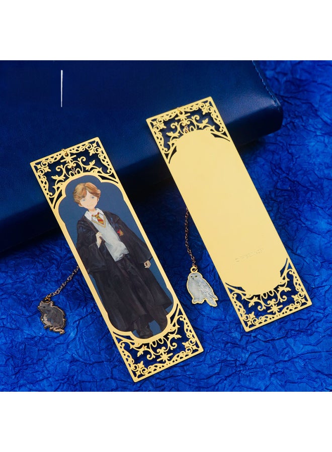 Harry Potter Birthday Gift Original Metal Bookmark Gryffindor College Student Ha Fan Stationery Gift - Image 2