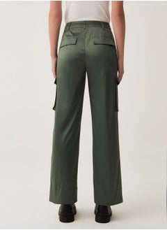 Ovs OVS Cargo Trousers In Satin  - Image 3