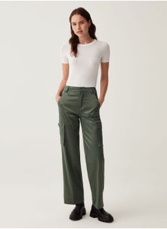 Ovs OVS Cargo Trousers In Satin  - Image 1