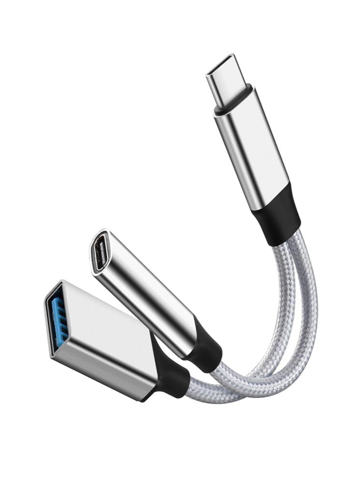 10W USB-C OTG Media Adapter 12CM Black - Image 3