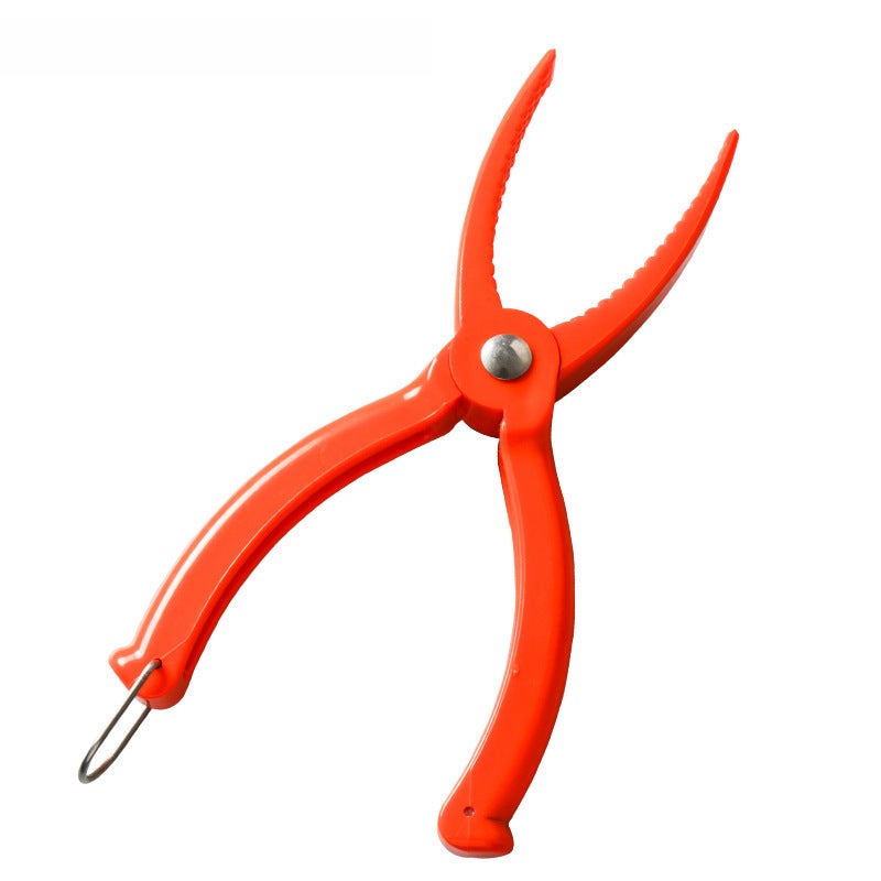 Generic New Design ABS Fish Grip Lure Pliers Fishing Tool Orange
