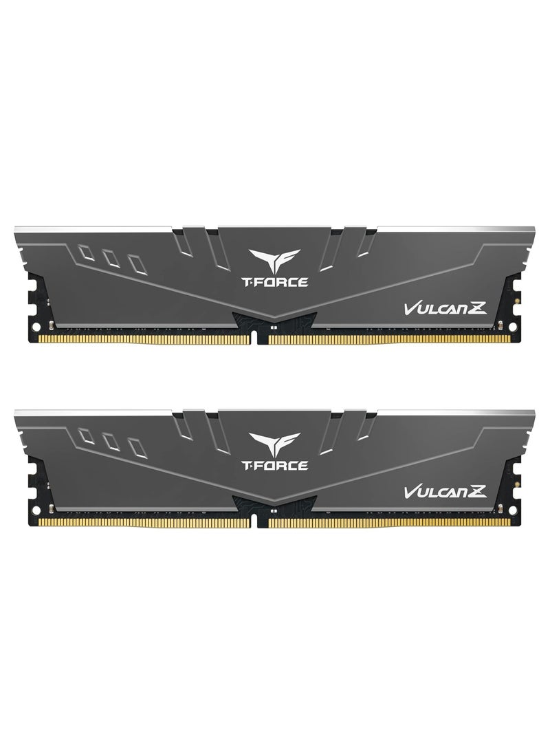تيم جروب عنوان باللغة العربية: ذاكرة سطح المكتب T-FORCE VULCAN Z 16GB (2 x 8GB) 288-دبوس DDR4 3200 (PC4 25600) باللون الأسود - TLZGD416G3200HC16CDC01  - Image 1