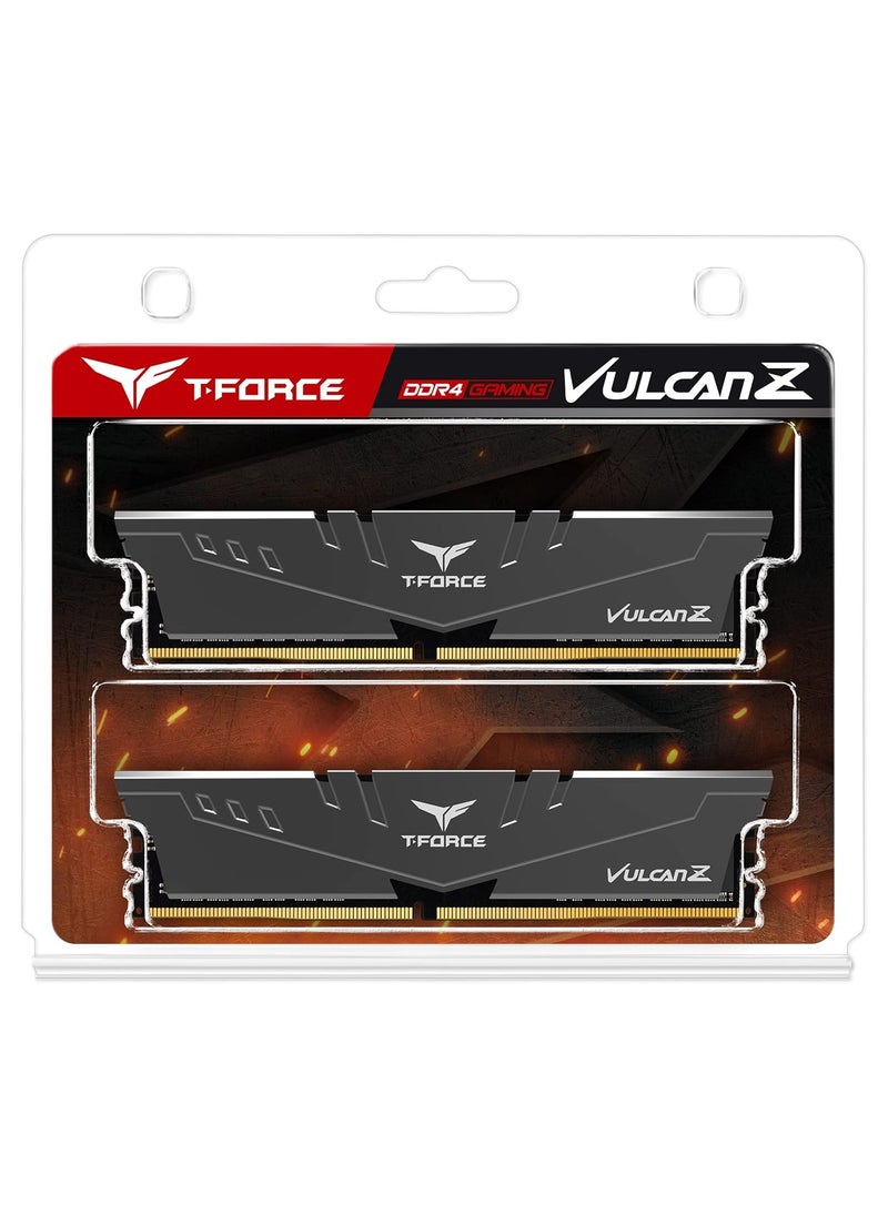 تيم جروب عنوان باللغة العربية: ذاكرة سطح المكتب T-FORCE VULCAN Z 16GB (2 x 8GB) 288-دبوس DDR4 3200 (PC4 25600) باللون الأسود - TLZGD416G3200HC16CDC01  - Image 4
