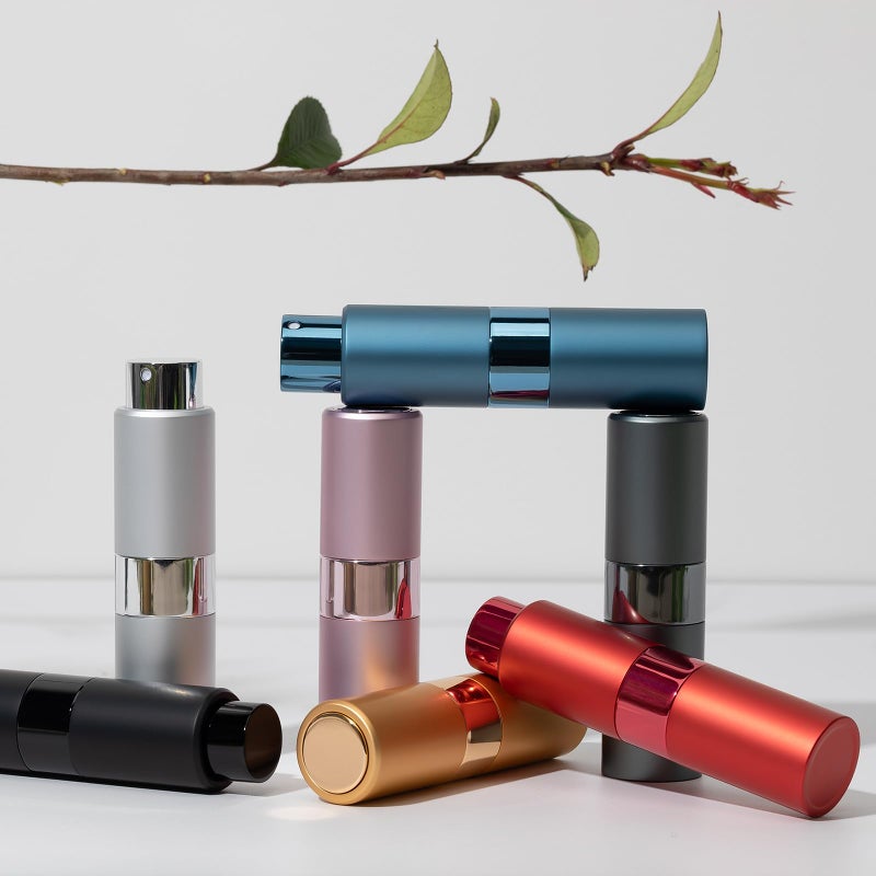 زجاجة رذاذ عطر Owlyee 20 مل للسفر كولونيا، موزع بخاخ صغير فارغ (أسود 4 قطع) - Image 3