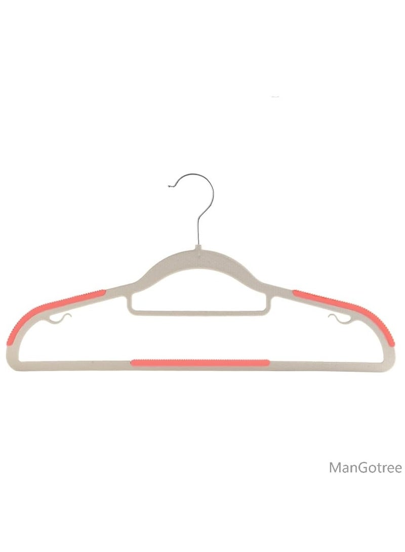 ManGotree 10-Pack Plastic Clothes Hangers,Ultra Thin Non Slip Clothes Hanger Space Saving Coat Hangers, 360°Rotating Hook,Pant Hangers (RG-WT-PK) - Image 3