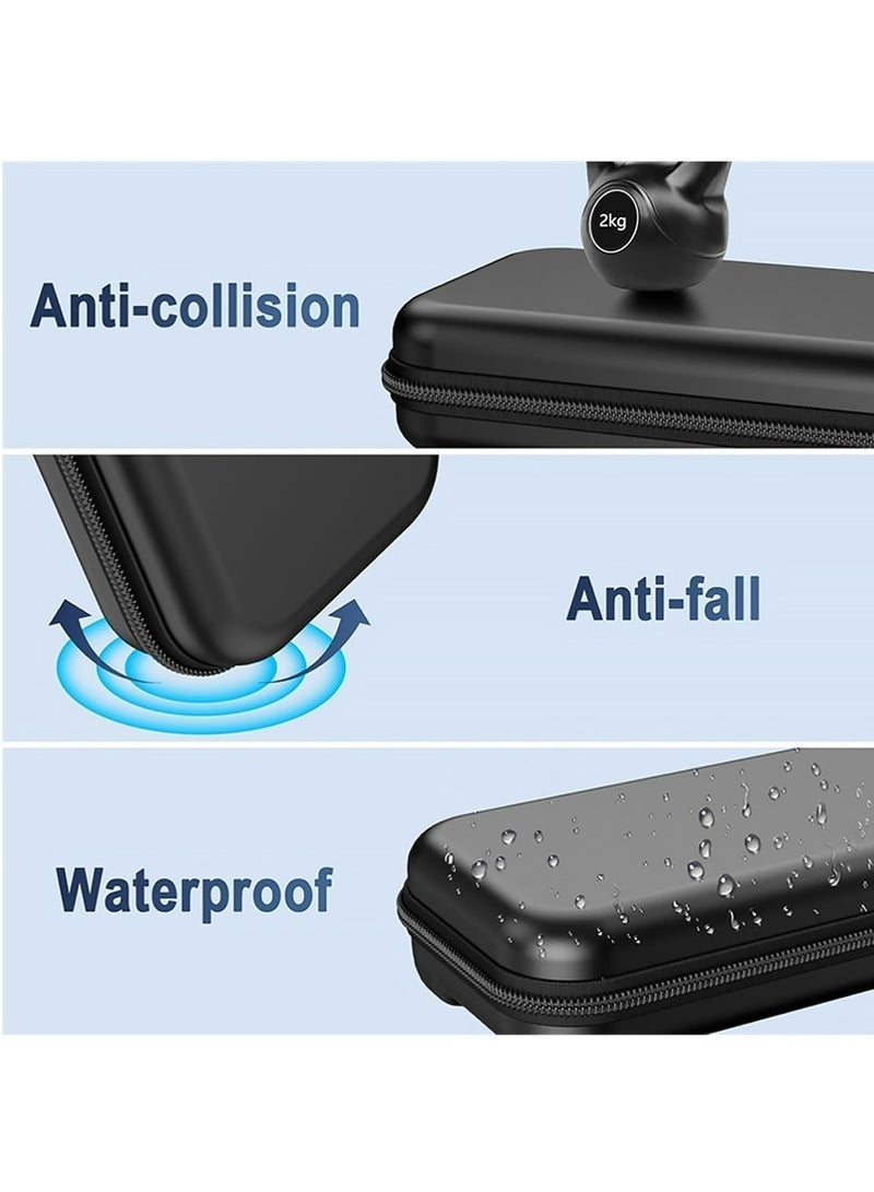 Carrying Case for Nintendo Switch 2 , 2Pcs Screen Protector and Accessories, Protective Hard Shell Portable Travel Carry Case Pouch holds 10 Cartridges with Pockets for Switch 2 Accessories and Games, Black - Image 3