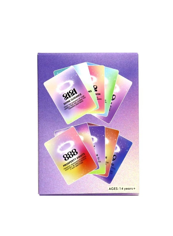 NIBEMINENT Angel Numerologist Tarot Deck (10.4 * 7.3 cm) - used for receiving divine guidance. 40 numerological cards - Image 3