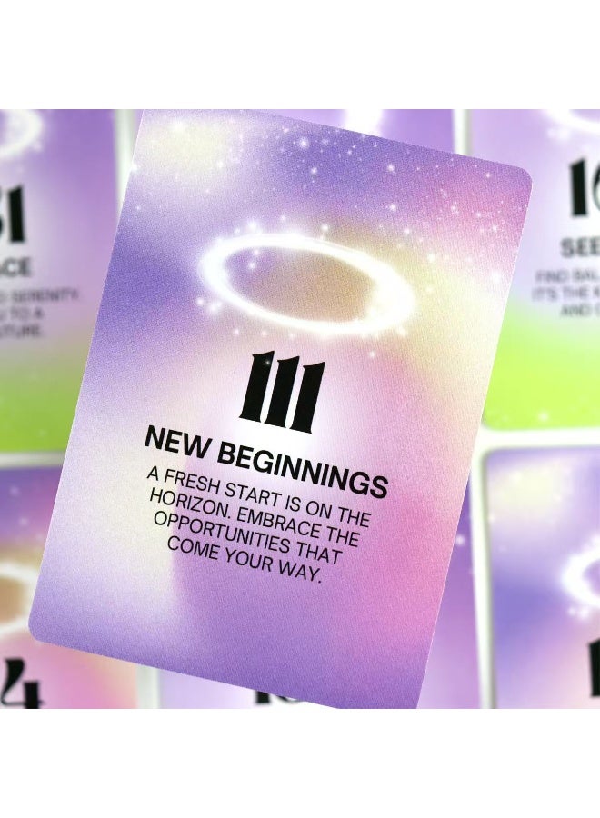 NIBEMINENT Angel Numerologist Tarot Deck (10.4 * 7.3 cm) - used for receiving divine guidance. 40 numerological cards - Image 2