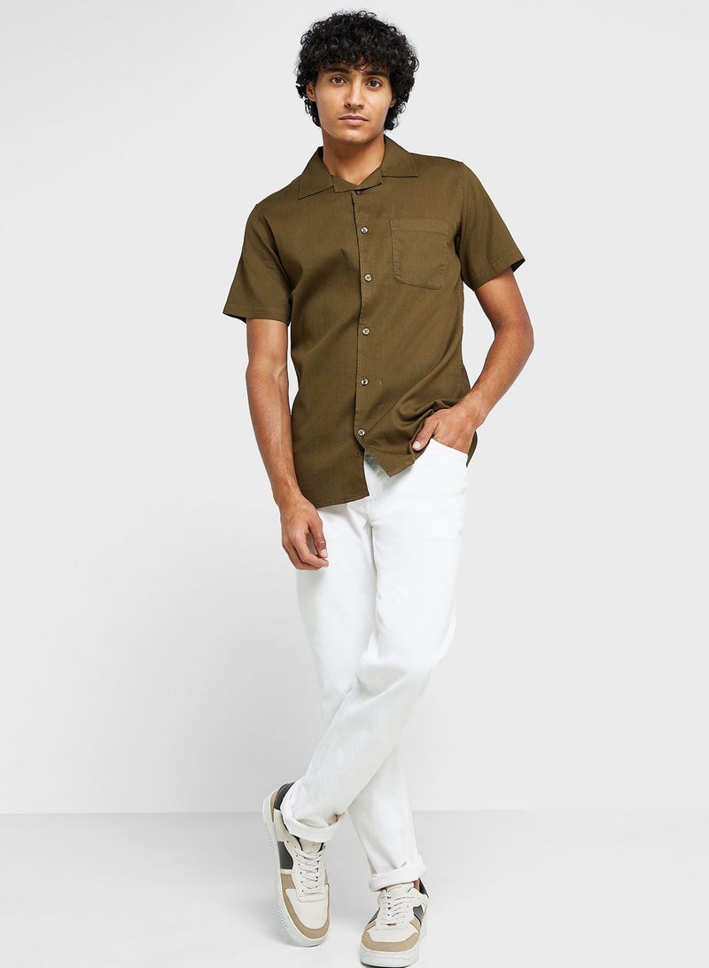 Seventy Five Pure Cotton Casual Double Pocket Shirt - Image 4