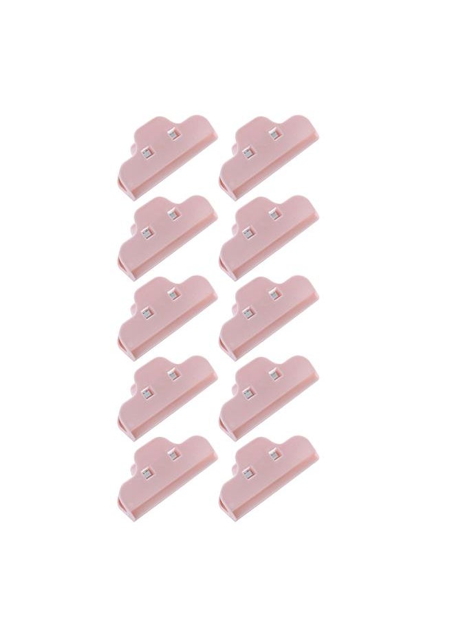 Thoraya 10PCS Food Sealing Clip Tight Damp Proof Multipurpose Easy to Use Snack Bag Sealer Clip for Kitchen Pink  - Image 3