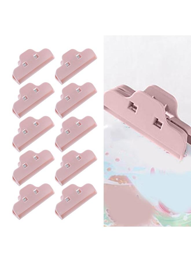 Thoraya 10PCS Food Sealing Clip Tight Damp Proof Multipurpose Easy to Use Snack Bag Sealer Clip for Kitchen Pink  - Image 4