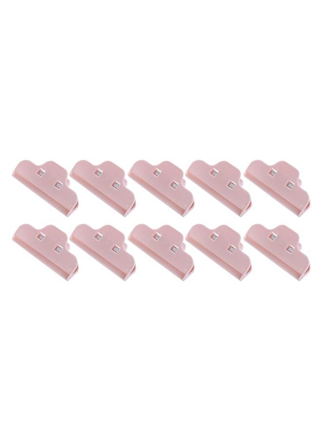 Thoraya 10PCS Food Sealing Clip Tight Damp Proof Multipurpose Easy to Use Snack Bag Sealer Clip for Kitchen Pink  - Image 2