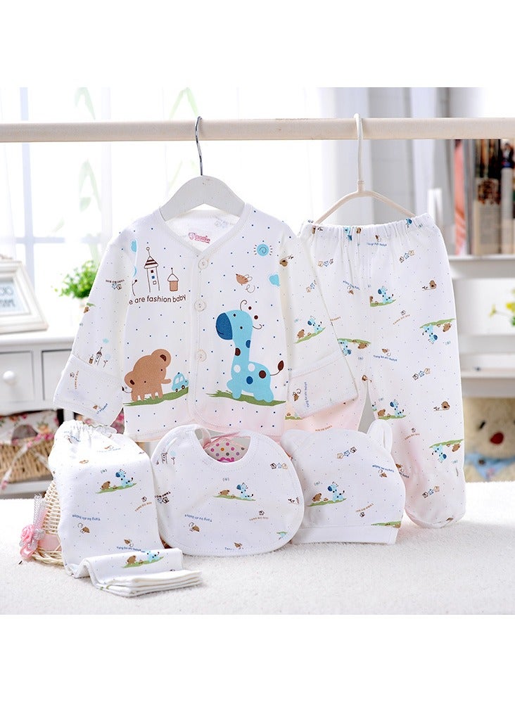 5pcs Newborn Baby Gift Set – 100% Premium Cotton Infant Underwear for Boys & Girls, Long Sleeve Tops & Pants, Soft & Breathable Baby Essentials for 0–3 Months, Comfortable Sleepwear & Clothing Accessories