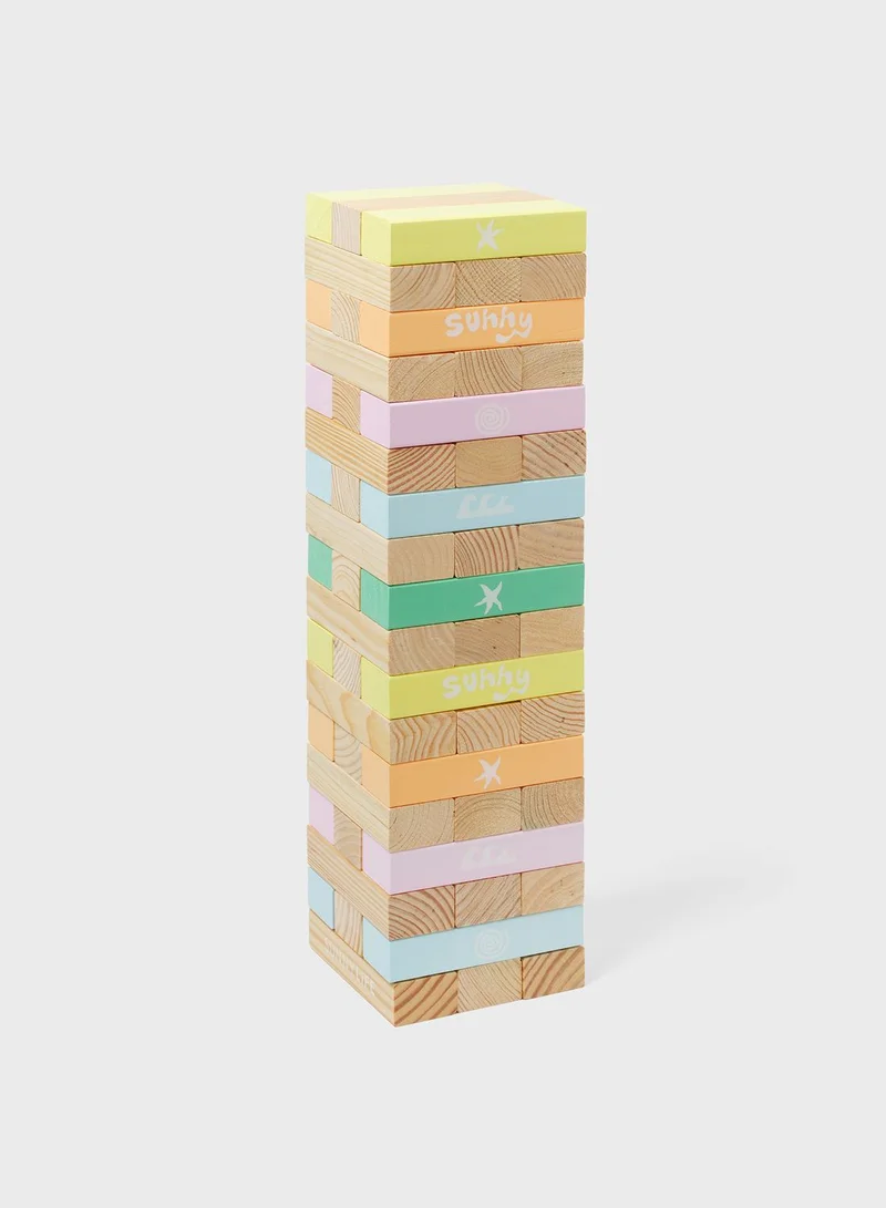SUNNY LIFE Pool Side Giant Jumbling Tower Pastel Gelato