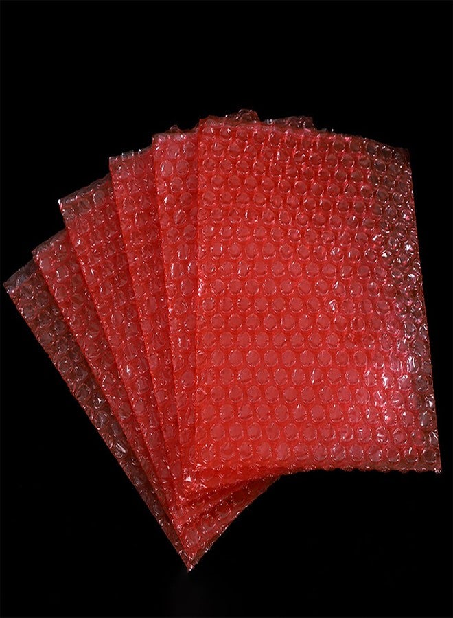 BFLCTTBD 100 PCS 4 X 6 Inch Bubble out Bags Red Bubble Wrap Pouches for Ornaments Moving Packing Protective Bubble Sleeves Shipping - Image 3