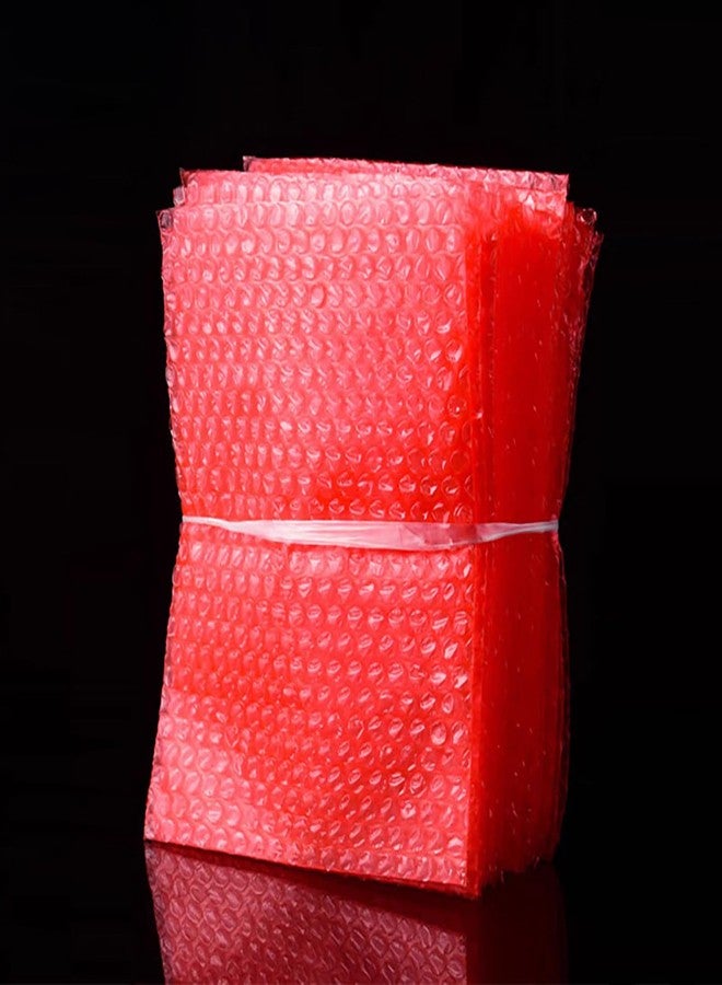 BFLCTTBD 100 PCS 4 X 6 Inch Bubble out Bags Red Bubble Wrap Pouches for Ornaments Moving Packing Protective Bubble Sleeves Shipping - Image 5