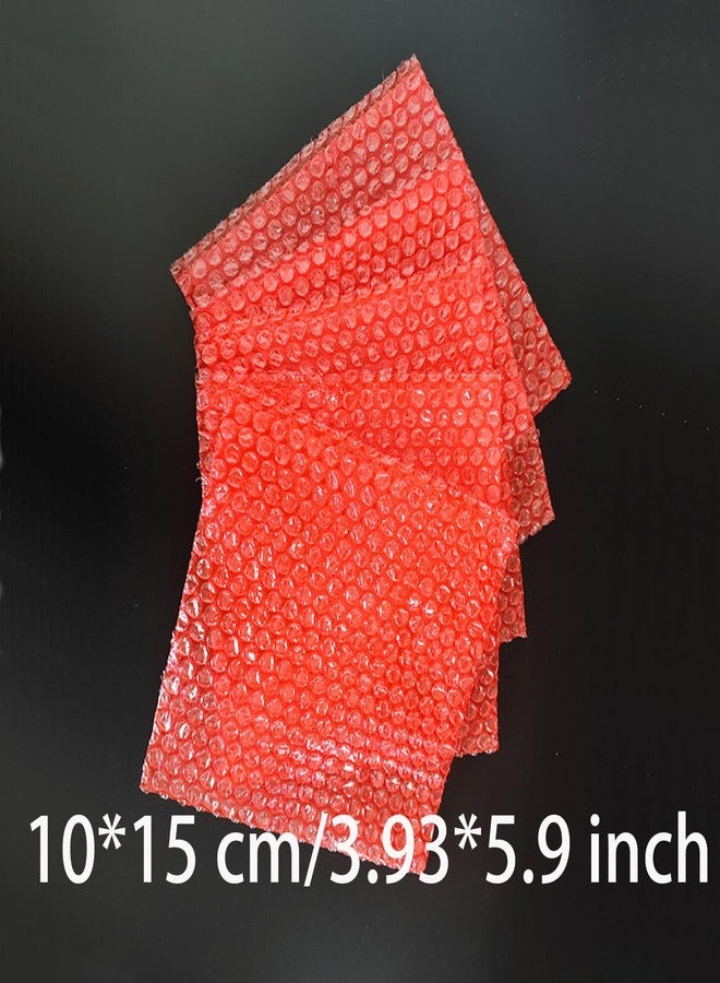 BFLCTTBD 100 PCS 4 X 6 Inch Bubble out Bags Red Bubble Wrap Pouches for Ornaments Moving Packing Protective Bubble Sleeves Shipping - Image 2