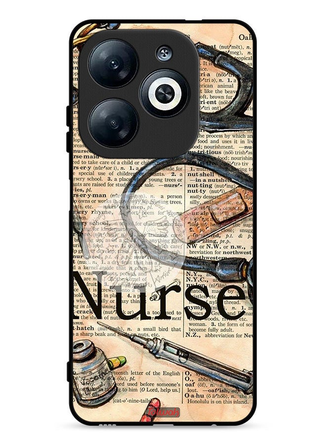 Tolwak Infinix Smart 8 4G Protective Case Cover Nurse Vintage Tools - Image 1