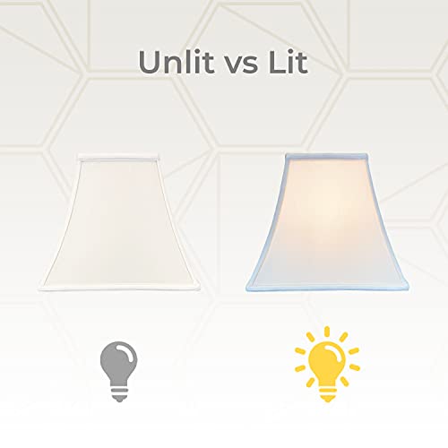 Royal Designs Inc Royal Designs, Inc. Regal Square Bell Lamp Shade, 6 x 12 x 10.5, White (BSO-715-12WH) - Image 3