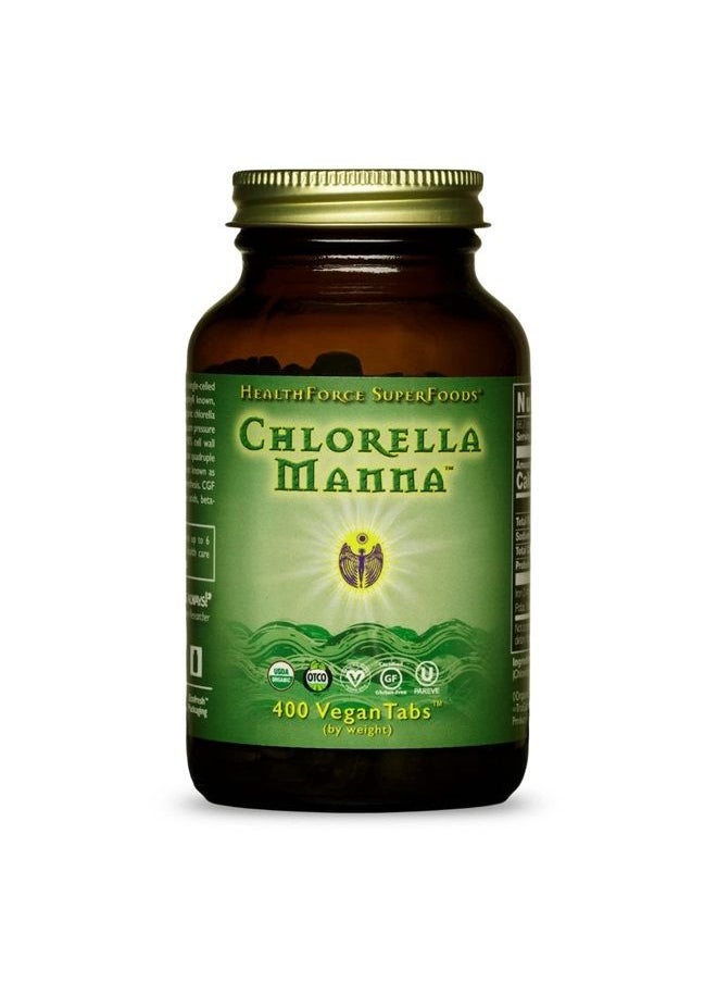 HEALTHFORCE SUPERFOODS - Chlorella Manna - VeganTabs 400 - Image 1