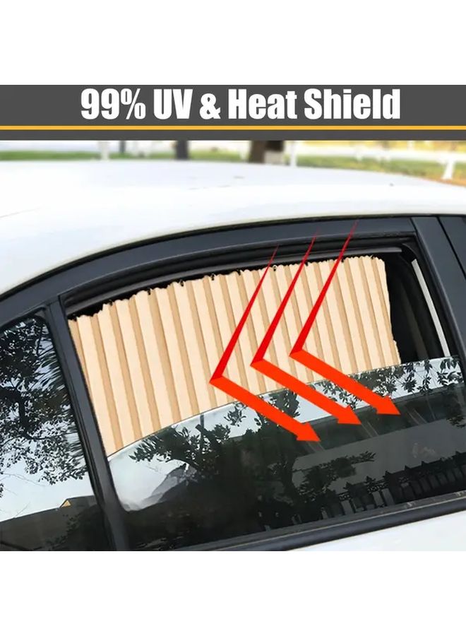Magnetic Car Window Curtains 4pcs Black Lightweight Privacy Sun Shade for Vehicles Camping Outdoor - Image 3