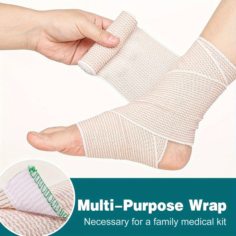 3 Pieces Latex Free Elastic Bandages For Leg Ankle Knee Compression - Image 1