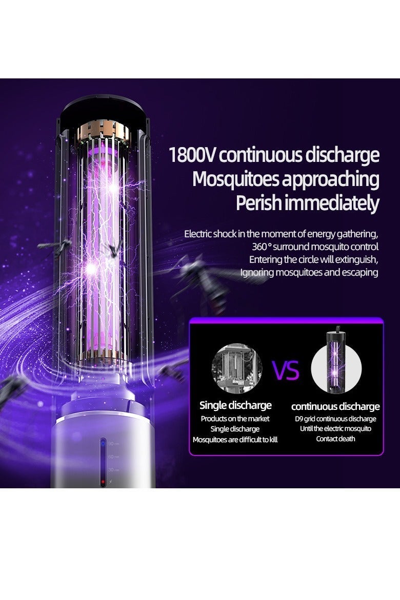 مصباح جديد متعدد الوظائف لقتل البعوض نوع الصدمة الكهربائية المنزل في الهواء الطلق الدعم المحمول نوع ج الشحن - Image 3